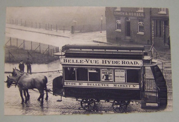 Tram at Hyde Road entrance